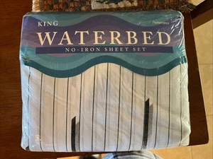 Vintage Spring Home/Seaport King Wasserbett King Size Bettwäsche Set USA/Made New 1999 - Bild 1 von 5