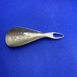 Vintage Casella Shoe Store Horn Button Hook Shoe Horn - Picture 1 of 7