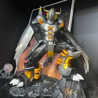 Anime Digimon Black War Greymon 40cm GK Statue Figure Model Figurine Gift Toys - Image 1 of 4
