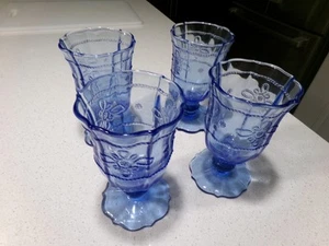 JULISKA COLETTE DELFT BLAU 4 STÜCK WASSERKELCHE GLÄSER - Bild 1 von 6