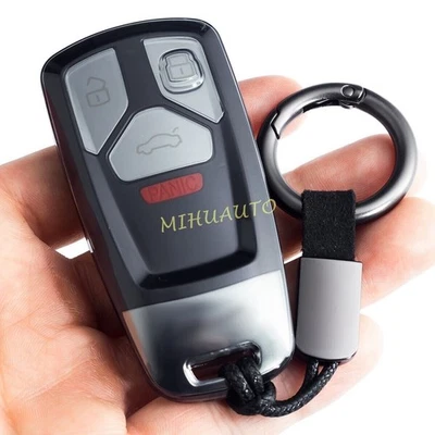 Funda Llavero Inteligente Negra Transparente para Audi A4 B9 Allroad A5 Q5 Q7 TT Foto 1 de 4