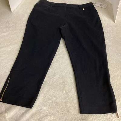 Pantalones al tobillo Ivanka Trump para mujer talla 10 negros nuevos con etiquetas Foto 1 de 4