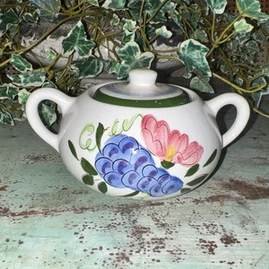 Vintage Stangl Fruit & Flowers Sugar Bowl READ - Picture 1 of 5