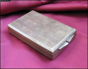 1939 VINTAGE LADIES BRONZE POWDER BOX AUSTRIA - Picture 1 of 7