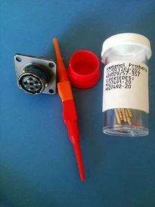 MS27499E10B98S AMPHENOL CONNECTOR RCPT 6 POSITION BOX MNT W/SCKT PINS - Picture 1 of 4