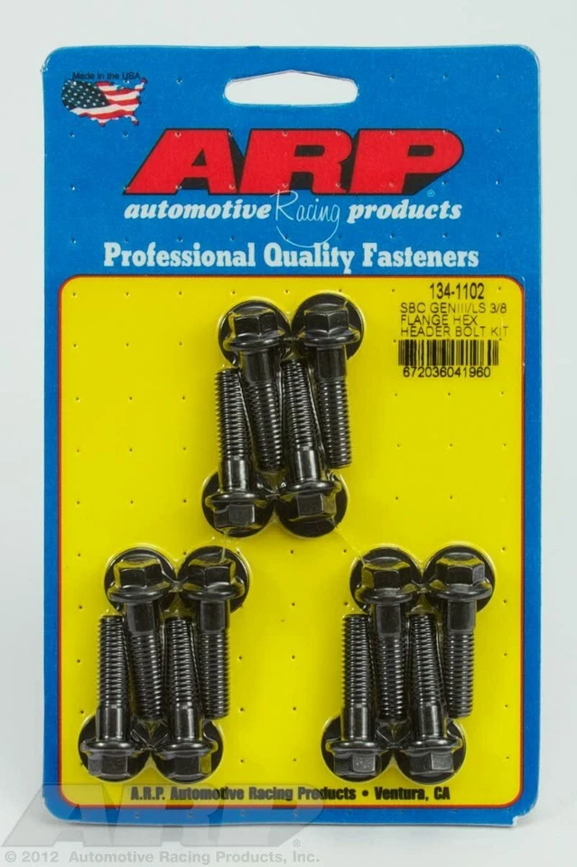 ARP 134-1102 fits Chevy LS 3/8in Flange Hex Header Bolt Kit