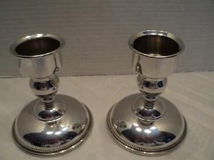 Amerikanischer Zinn Kerzenständer von OKT, nie benutzt und sehr schwer - Bild 1 von 5