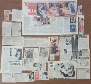 Brigitte Nielsen rara colección 28 recortes 1985-1988; Archivo de los años ochenta - Imagen 1 de 5