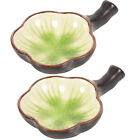2Pcs Ceramic Ink Dish with Brush Holder for Sumi Painting-SK