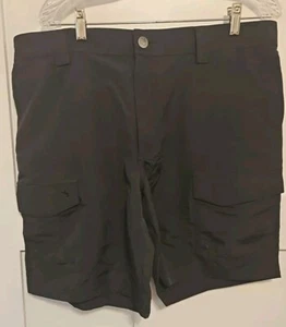 REEL LEGENDS Mens Black Lightweight Cargo Fishing Leisure Shorts Size 36x9 - Picture 1 of 10