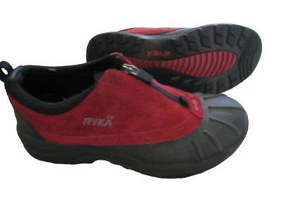 Zapato para caminar cómodo de goma frontal con cremallera RYKA para mujer talla 7 K24064W-RV rojo negro Foto 1 de 4