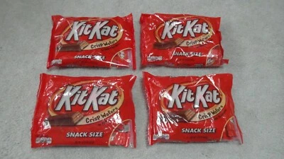 (4) Bolsas de Kit Kat Snack Tamaño Barras de Caramelo 10.78 OZ Cada una ¡DELICIOSA! Foto 1 de 2