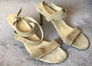 M&S ladies real suede heels sandals size 5.5 eur 39 🌷 - Picture 1 of 9
