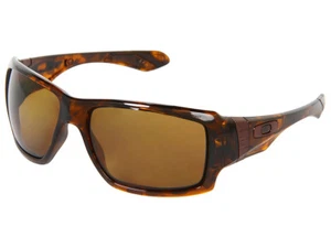 Oakley Big Taco Polarized Sunglasses OO9173-05 Brown Tortoise/Bronze - Picture 1 of 3