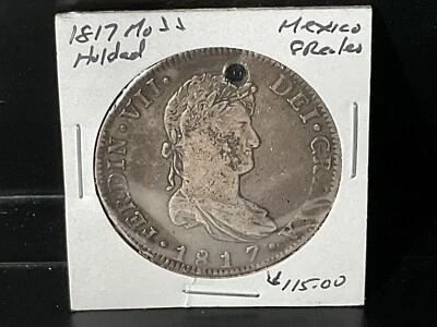 1817 Mo JJ Mexico 8 Reales Holed - Image 1 of 4