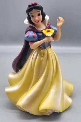 Vintage 1994 Disney Princess Snow White flower Ceramic 6" Figurine - Image 1 of 4