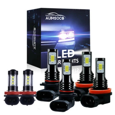 Kit de 6 faros LED de haz alto bajo + faros antiniebla para Honda Accord 2008-2017 Foto 1 de 4