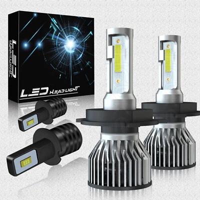 For Mazda protege 2001 2002 2003 6000K LED Headlight + Fog Light Bulbs Combo 4pc - Image 1 of 4