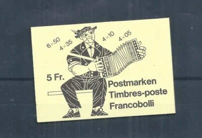 Switzerland stamps.  1984 Folk Customs booklet - used (CTO)  (AN811) - Image 1 of 4