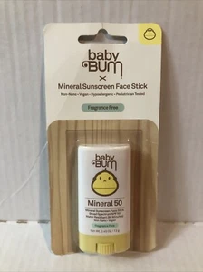 Baby Bum SPF50 Mineral Sunscreen Face Stick Frag. Free 0.45oz Exp 11/25 E14C - Picture 1 of 1