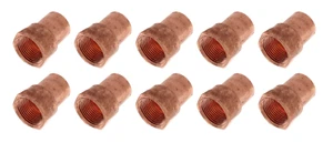 (10 PZ) Adattatore femmina in rame da 1", raccordi idraulici senza piombo, FIP x C - Foto 1 di 1