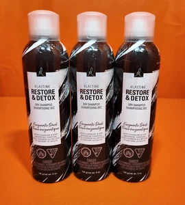 Avon Dry Shampoo Spray Elastine Restore Detox For Dark Hair 5 oz Cans Lot of 3 - Picture 1 of 10