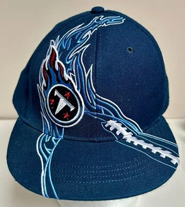Tennessee Titans NFL Team Bekleidung Redzone Flatbill eng anliegende Baseballmütze 7 3/4 neu - Bild 1 von 4
