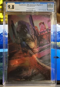 TRANSFORMERS 40th ANNIVERSARY #1 CGC 9.8 JOHN GIANG NYCC FOIL OPTIMUS VARIANT - Picture 1 of 4