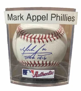 MARK APPEL Signed Baseball. MLB Pitcher. Philadelphia Phillies. - Picture 1 of 1