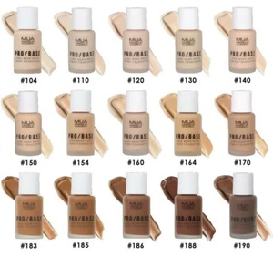 MUA PRO/BASE LONG WEAR MATTE FINISH FOUNDATION ALL SHADES NEW & SEALED FREE POST - Picture 1 of 26