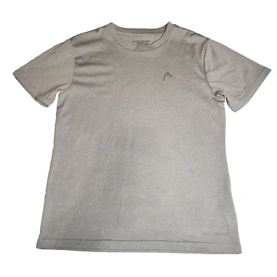 HEAD Mens T-Shirt Size M Gray Regular Fit Crew Neck Short Sleeve Logo - Image 1 of 4