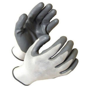 Stylish Reusable Rubber Hand Safety Gloves Size Pair of 5