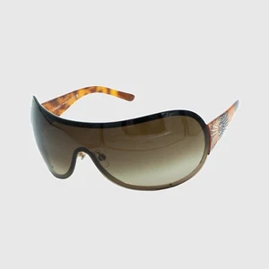 Chanel 4148 CC Brown Havana Shield Sonnenbrille Vintage 00s - Bild 1 von 14