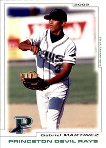 2002 Princeton Devil Rays Grandstand #13 Gabriel Martinez Pueto Rico PR Card