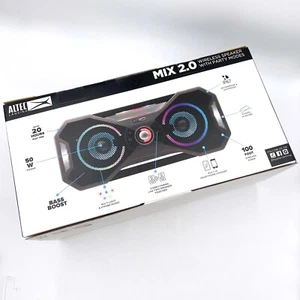 Altec Lansing Mix 2.0 Bluetooth Pool Speaker Grey Bass Boost 20+hrs Waterproof - Picture 1 of 6