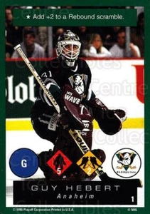 1995-96 Playoff One on One #1 Guy Hebert - Picture 1 of 1