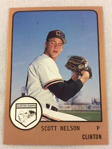 1988 Clinton Giants-Midwest League-ProCards Baseball Card-Scott Nelson - Picture 1 of 1