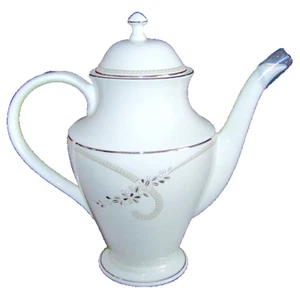 WATERFORD Fine China Ballet Jewels Beverage Coffee Pot Dinnerware New - Picture 1 of 10
