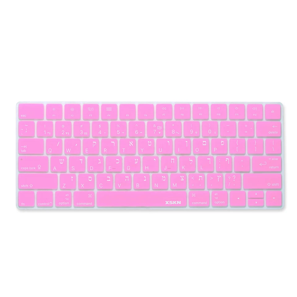 XSKN Hebrew Silicone Keyboard Cover for Apple Magic Keyboard A1644 US Layout - Image 1 of 4