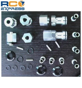 Cubos hexagonales de aluminio Hot Racing HPI Wheely King 30-50 mm de ancho WK10W01 - Imagen 1 de 2