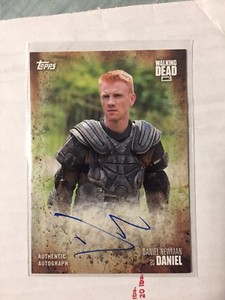 WALKING DEAD SEASON 7 AUTOGRAPH DANIEL NEWMAN as "Daniel"