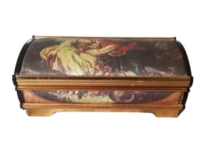 Vintage Lady Mate Music Jewelry Box Danube Wave Waltz Japan Working Condition - Picture 1 of 11