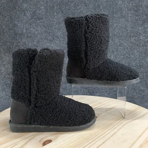 Lukees by MukLuks Boots Womens 8 Clementine Shearling Gray Comfort Round Toe - Picture 1 of 18