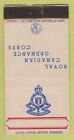 Matchbook Cover - Royal Candian Ordnance Corps Military WORN 30 Strike