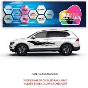 Car Side Graphics X 2 Will Fit Any Car Van Universal Stickers Decals CSG19 - Picture 1 of 3