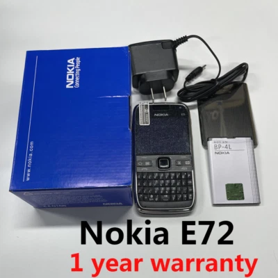 Nokia E72 5MP 3G Unlocked WIFI QWERTY Keyboard MP3 Mobile Phone 1 year warranty - Image 1 of 4