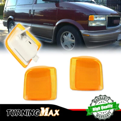 Amber Corner Lights Lens For 1995-2005 Chevrolet Astro GMC Safari Set of 2 LH RH - Image 1 of 4