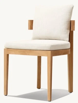 Restoration Hardware BALMAIN DINING SIDE CHAIR CUSHIONS ONLY White $395 - Image 1 of 4