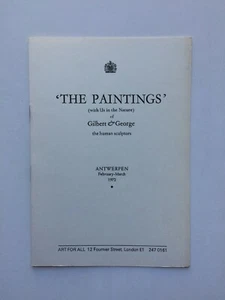 "GILBERT & GEORGE: The Paintings" Art For All Gallery / Koninklijk Museum, 1972 - Bild 1 von 1