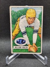 1951 Bowman Set-Break Football Card #23 William Walsh Center Pittsburgh Steelers